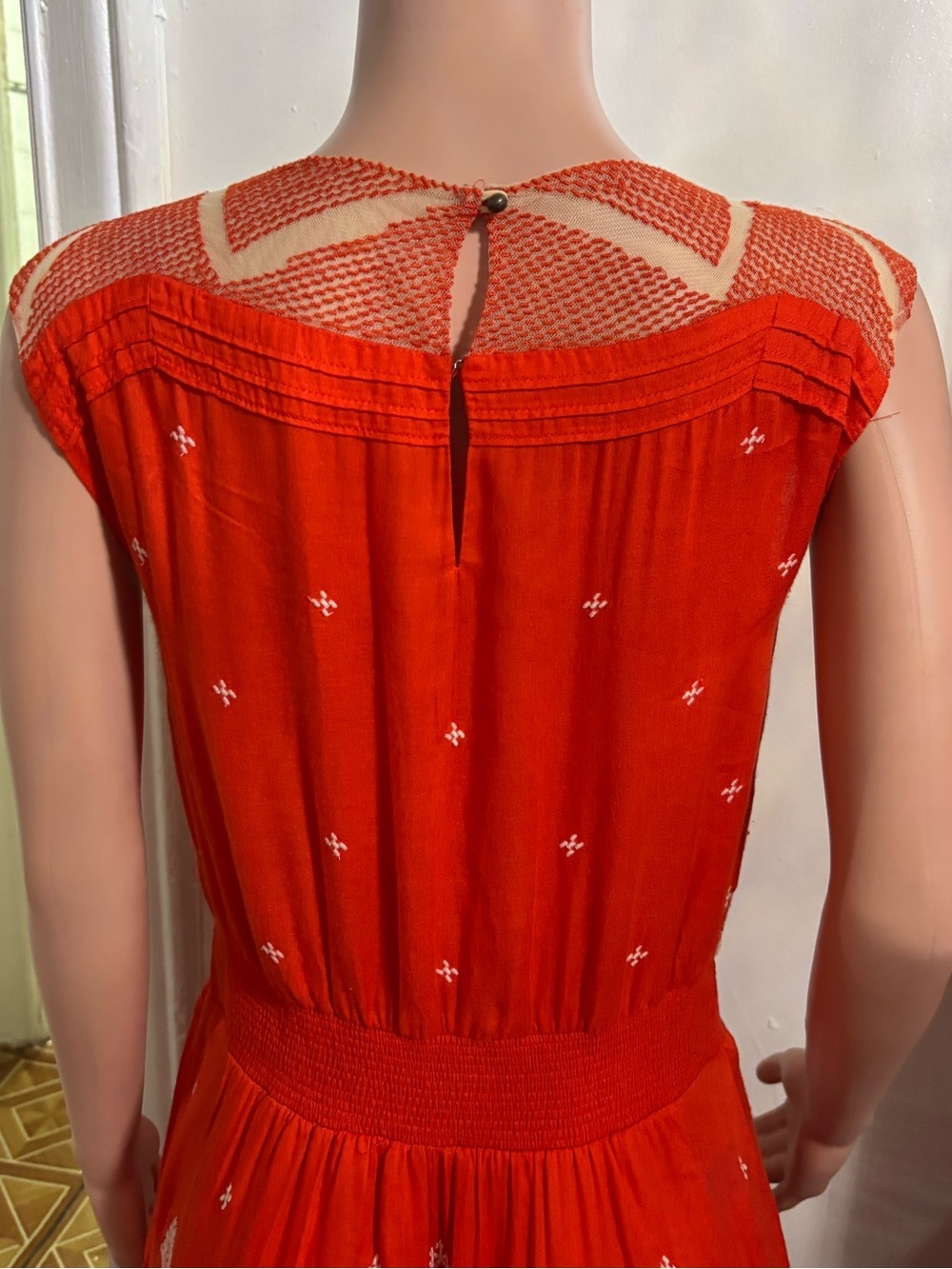 FLOREAT ANTHROPOLOGIE Orange Nanette High-low Dress - Picture 8 of 16
